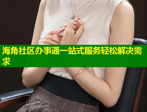 海角社区办事通一站式服务轻松解决需求